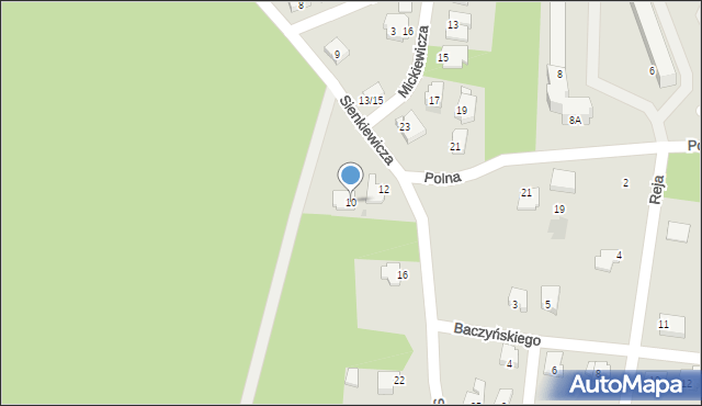Białobrzegi, Sienkiewicza Henryka, 10, mapa Białobrzegi