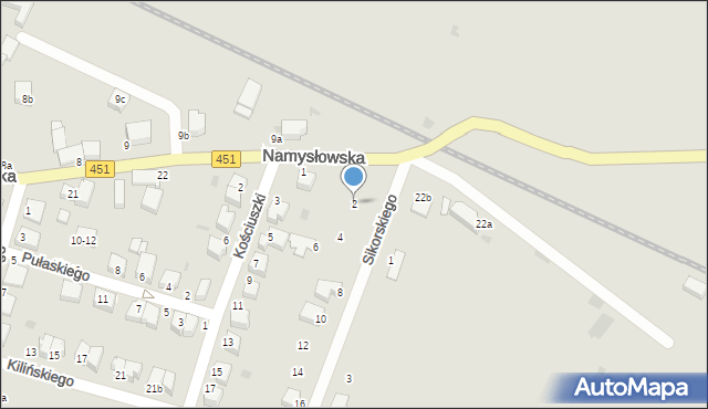 Bierutów, Sikorskiego Władysława, gen., 2, mapa Bierutów