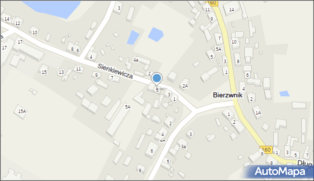 Bierzwnik, Sienkiewicza Henryka, 5, mapa Bierzwnik