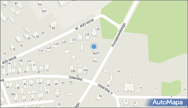 Biłgoraj, Sitarska, 37b, mapa Biłgoraj