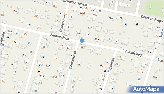 Blizne Jasińskiego, Sienkiewicza Henryka, 24, mapa Blizne Jasińskiego
