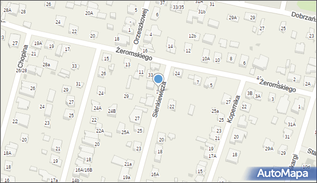 Blizne Jasińskiego, Sienkiewicza Henryka, 31, mapa Blizne Jasińskiego