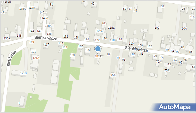 Bobrowniki, Sienkiewicza Henryka, 101A, mapa Bobrowniki