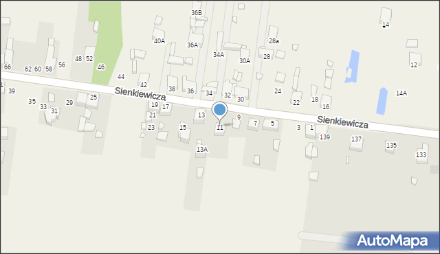 Bobrowniki, Sienkiewicza Henryka, 11, mapa Bobrowniki