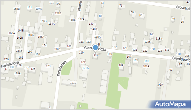 Bobrowniki, Sienkiewicza Henryka, 117, mapa Bobrowniki