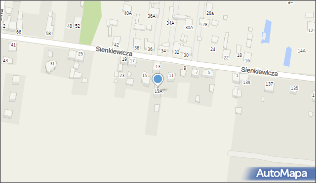 Bobrowniki, Sienkiewicza Henryka, 13A, mapa Bobrowniki