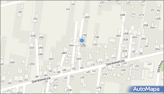 Bobrowniki, Sienkiewicza Henryka, 180B, mapa Bobrowniki