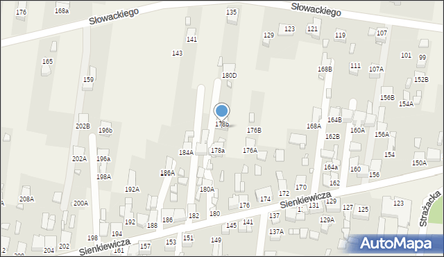 Bobrowniki, Sienkiewicza Henryka, 180C, mapa Bobrowniki