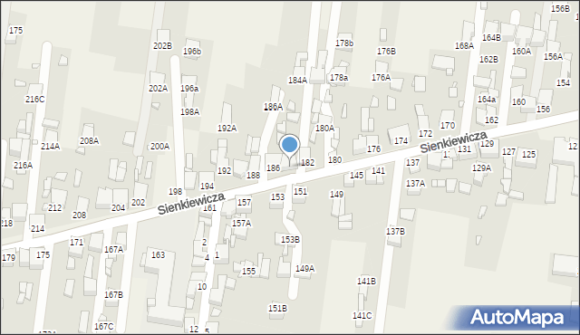 Bobrowniki, Sienkiewicza Henryka, 184, mapa Bobrowniki