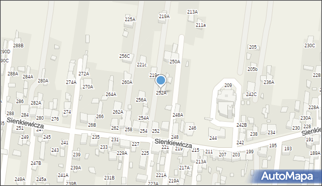 Bobrowniki, Sienkiewicza Henryka, 252A, mapa Bobrowniki