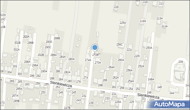 Bobrowniki, Sienkiewicza Henryka, 272A, mapa Bobrowniki