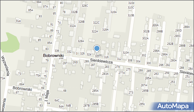 Bobrowniki, Sienkiewicza Henryka, 320, mapa Bobrowniki