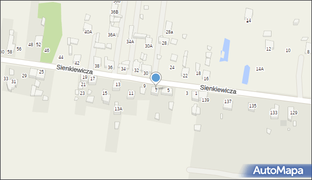 Bobrowniki, Sienkiewicza Henryka, 7, mapa Bobrowniki