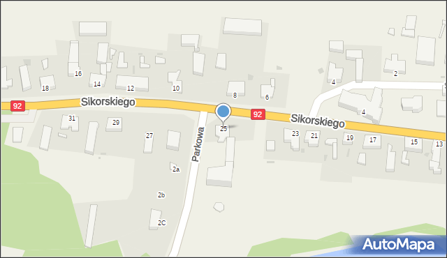 Boczów, Sikorskiego Władysława, gen., 25, mapa Boczów