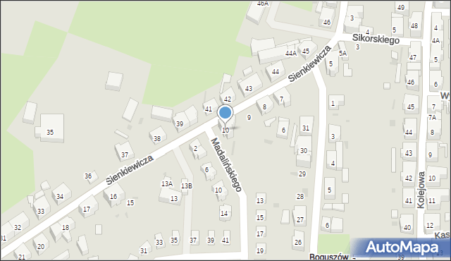 Boguszów-Gorce, Sienkiewicza Henryka, 10, mapa Boguszów-Gorce