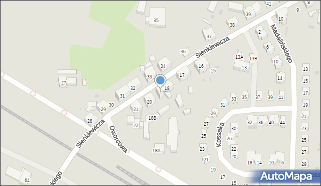 Boguszów-Gorce, Sienkiewicza Henryka, 19, mapa Boguszów-Gorce