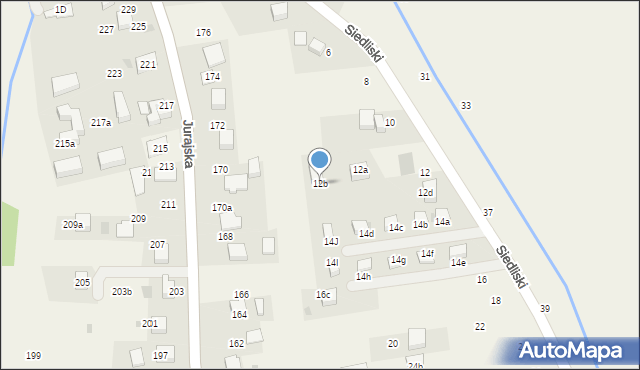 Bolechowice, Siedliski, 12b, mapa Bolechowice