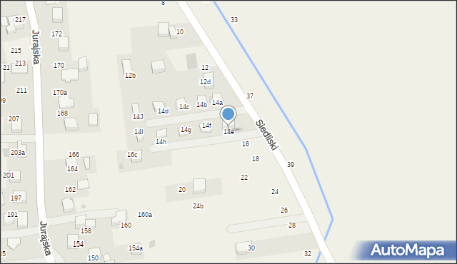 Bolechowice, Siedliski, 14e, mapa Bolechowice