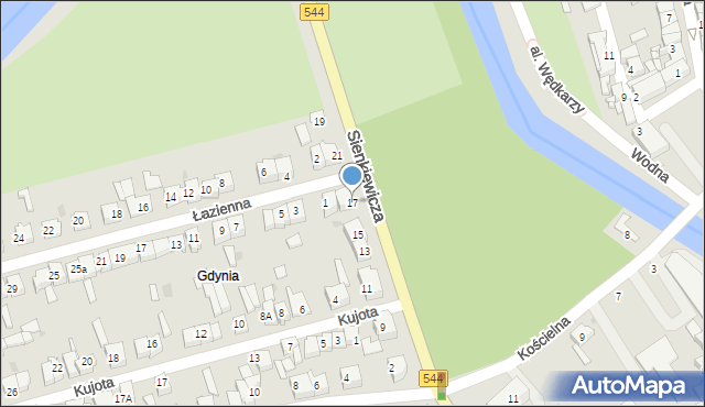 Brodnica, Sienkiewicza Henryka, 17, mapa Brodnica