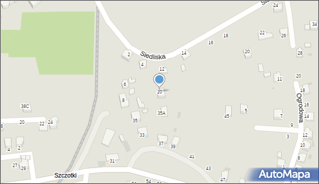 Brzeszcze, Siedliska, 10, mapa Brzeszcze