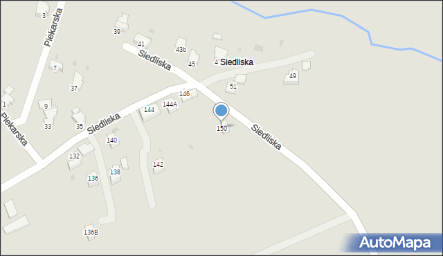 Brzeszcze, Siedliska, 150, mapa Brzeszcze