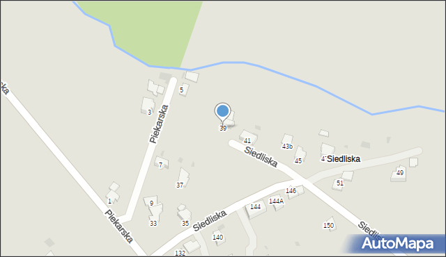 Brzeszcze, Siedliska, 39, mapa Brzeszcze