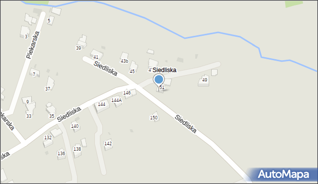 Brzeszcze, Siedliska, 53, mapa Brzeszcze