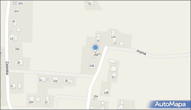 Brzezówka, Siewna, 20a, mapa Brzezówka