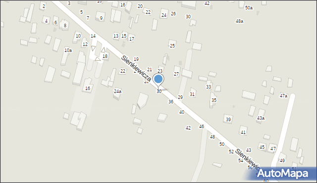 Bychawa, Sienkiewicza Henryka, 30, mapa Bychawa