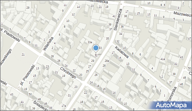 Bydgoszcz, Sienkiewicza Henryka, 31, mapa Bydgoszczy