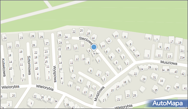 Bydgoszcz, Sieciowa, 7, mapa Bydgoszczy