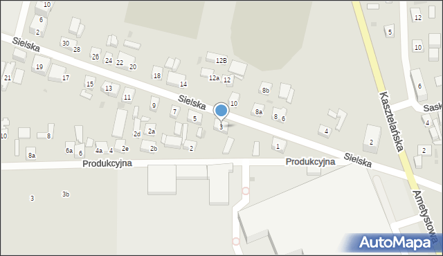 Bydgoszcz, Sielska, 3, mapa Bydgoszczy