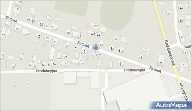 Bydgoszcz, Sielska, 3, mapa Bydgoszczy