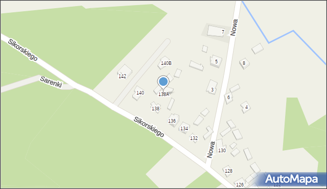 Cegielnia, Sikorskiego Władysława, gen., 138A, mapa Cegielnia
