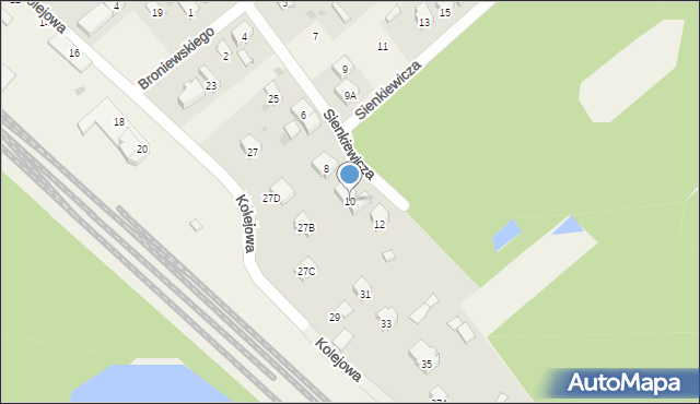 Celestynów, Sienkiewicza Henryka, 10, mapa Celestynów