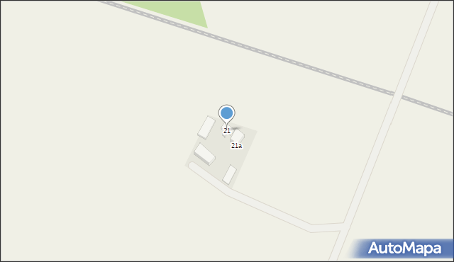 Chrzypsko Wielkie, Sierakowska, 21, mapa Chrzypsko Wielkie