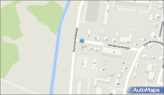 Ciechanów, Sierakowskiego Zygmunta, 19, mapa Ciechanów