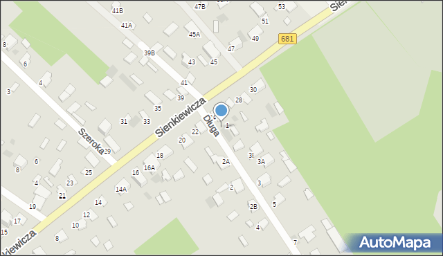 Ciechanowiec, Sienkiewicza Henryka, 24a, mapa Ciechanowiec