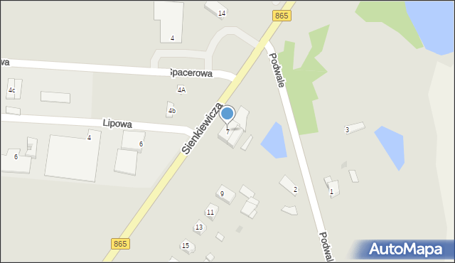 Cieszanów, Sienkiewicza Henryka, 7, mapa Cieszanów