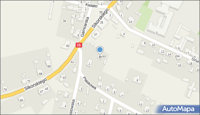 Cieszków, Sikorskiego Władysława, gen., 39, mapa Cieszków