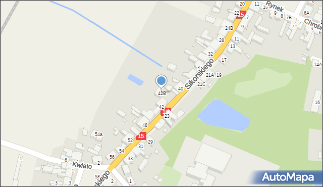 Cieszków, Sikorskiego Władysława, gen., 42B, mapa Cieszków