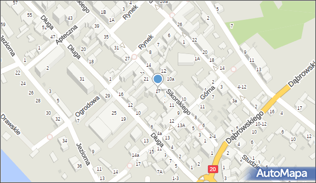 Czaplinek, Sikorskiego Władysława, gen., 17, mapa Czaplinek