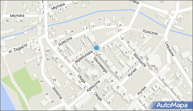 Czaplinek, Sikorskiego Władysława, gen., 24, mapa Czaplinek