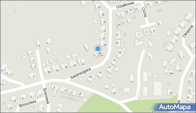 Czarnków, Siedmiogóra, 40, mapa Czarnków