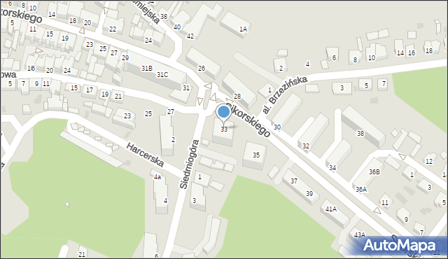 Czarnków, Sikorskiego Władysława, gen., 33, mapa Czarnków