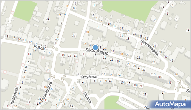 Czarnków, Sikorskiego Władysława, gen., 5, mapa Czarnków