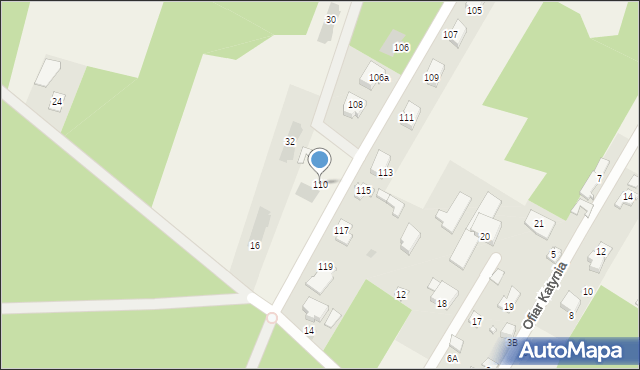 Dąbrowa, Sierakowska, 110, mapa Dąbrowa