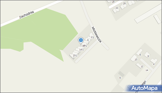 Dąbrowa, Sienkiewicza Henryka, 12/2, mapa Dąbrowa