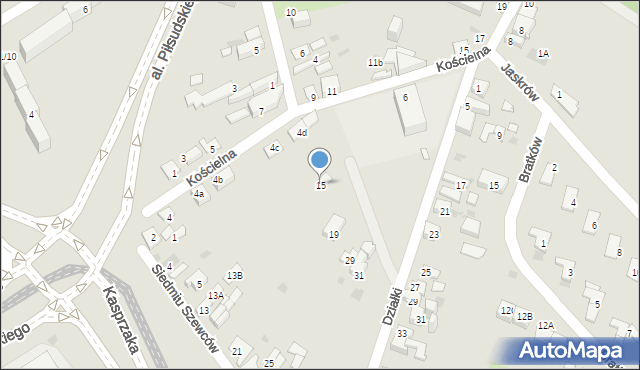Dąbrowa Górnicza, Siedmiu Szewców, 15, mapa Dąbrowa Górnicza