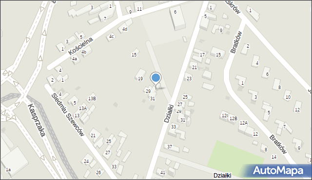 Dąbrowa Górnicza, Siedmiu Szewców, 31a, mapa Dąbrowa Górnicza